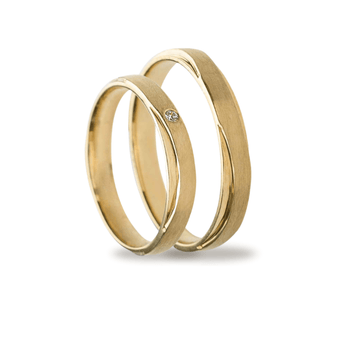 Βέρες Σετ Χρυσές Σαγρέ με Ζιργκόν MASCHIO FEMMINA TMF-14 - themelidisjewels